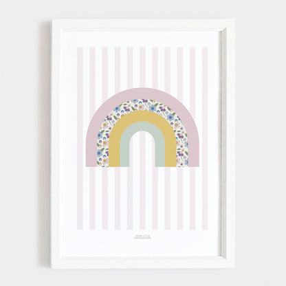 Ditsy Flower Rainbow Print