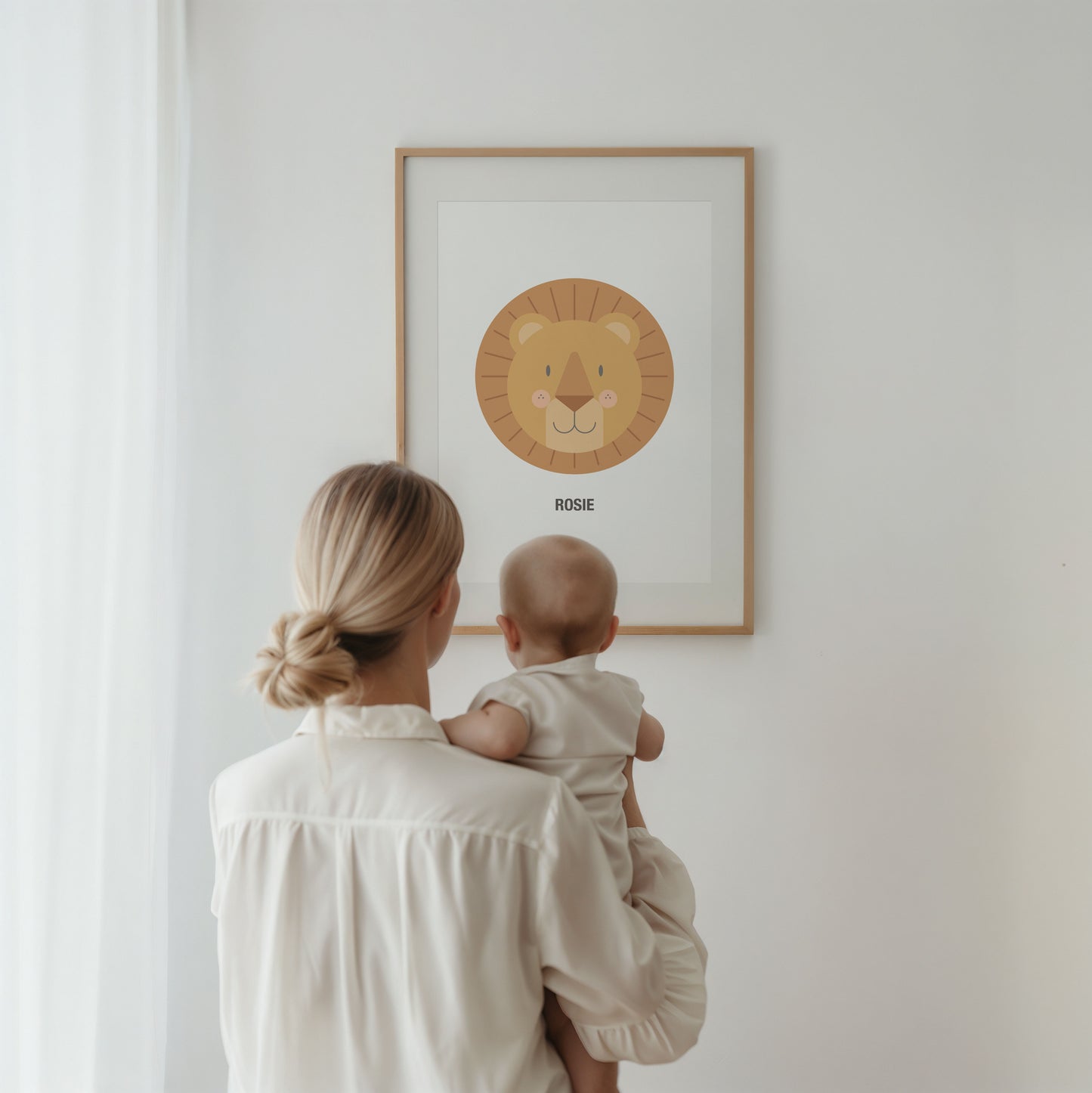 Personalised Children's Lion Print