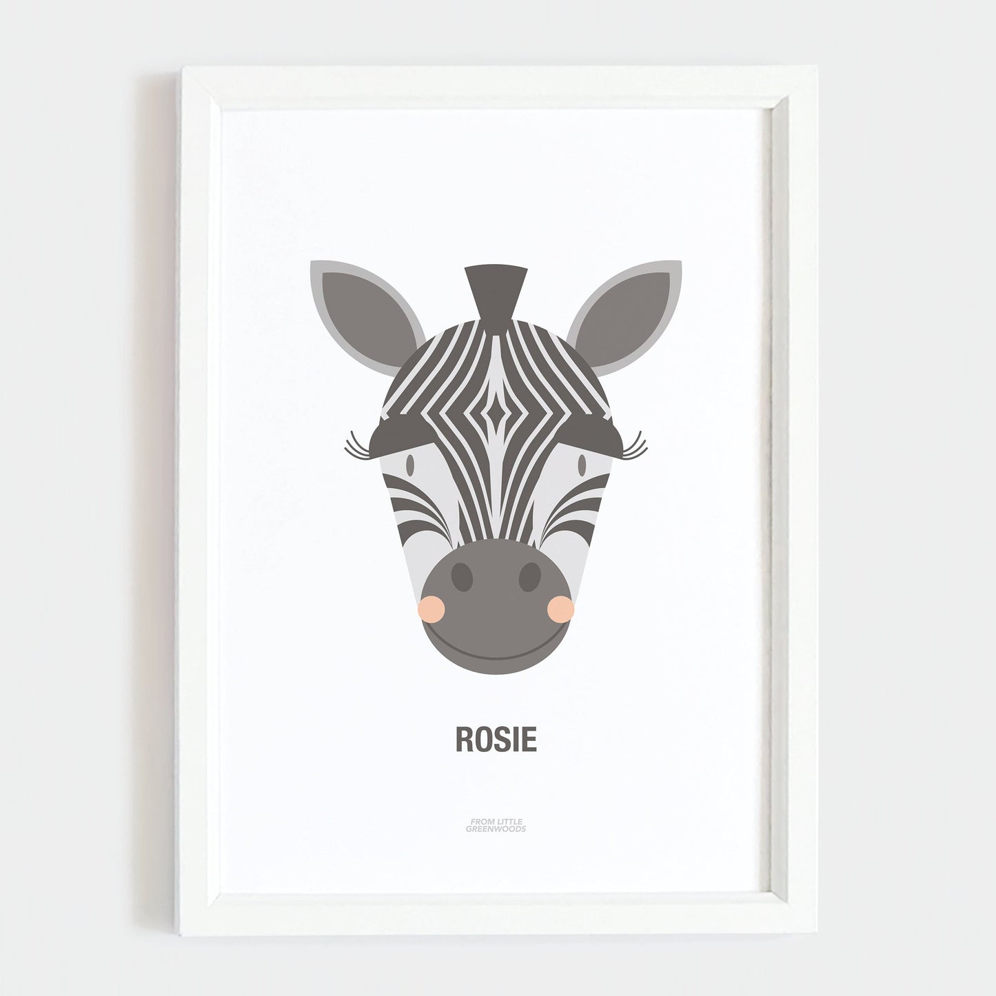 Personalised Children's Zebra Print