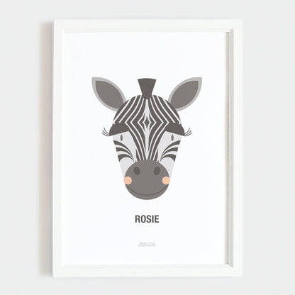 Personalised Children's Zebra Print