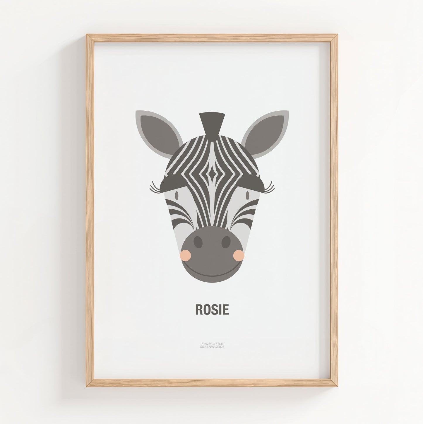 Personalised Children's Zebra Print