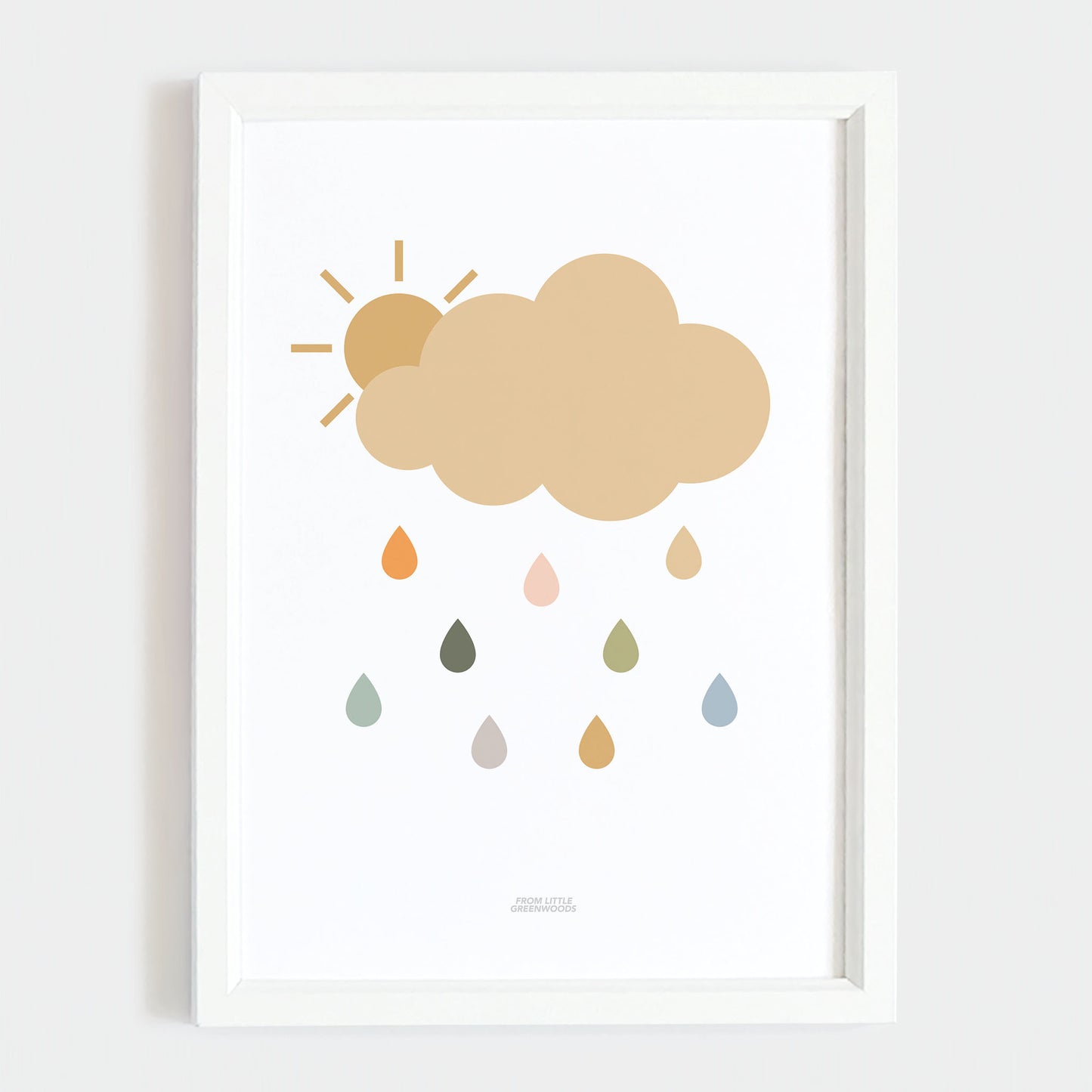 Cloud Print - Grey (Safari Colours)