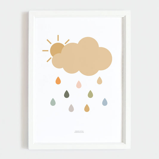 Cloud Print - Sand (Safari Colours)