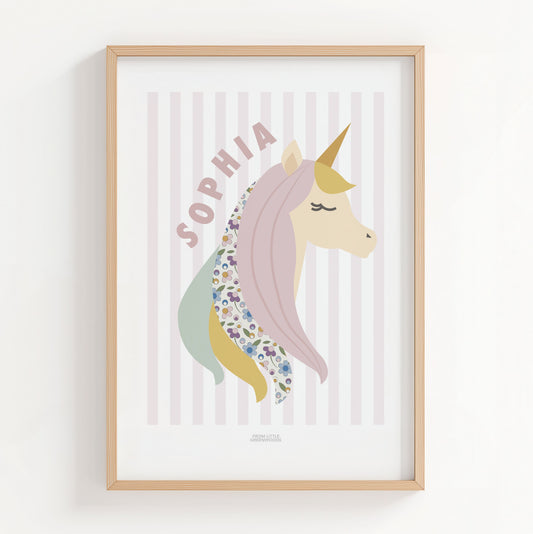 Personalised Unicorn Print