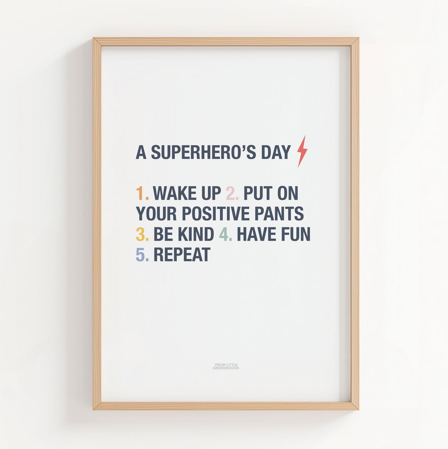 Superhero's Day Print