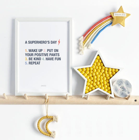 Superhero's Day Print