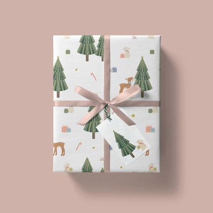 Winter Woodland Christmas Gift Tag