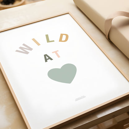 Wild at Heart Safari Print - Teal