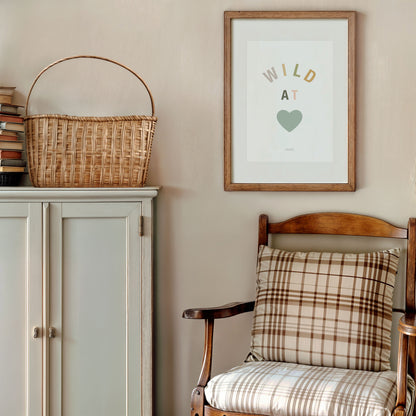 Wild at Heart Safari Print - Teal