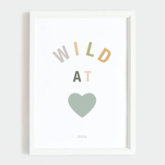 Wild at Heart Safari Print - Teal