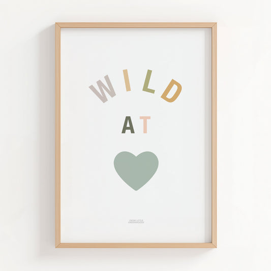 Wild at Heart Safari Print - Teal