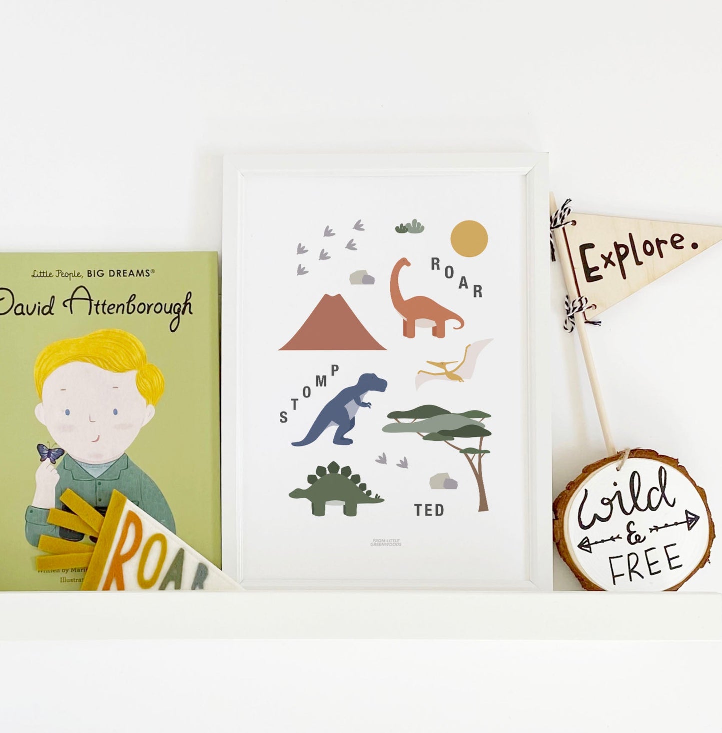 Personalised Dinosaur Print