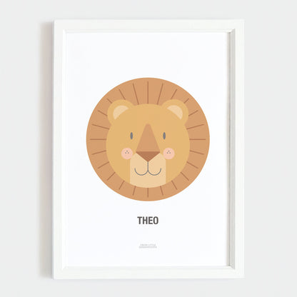 Personalised Children's Lion Print