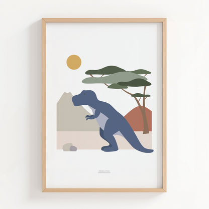 T-Rex Dinosaur Print