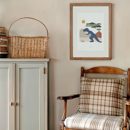 T-Rex Dinosaur Print