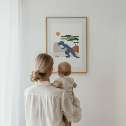 T-Rex Dinosaur Print