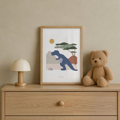 T-Rex Dinosaur Print