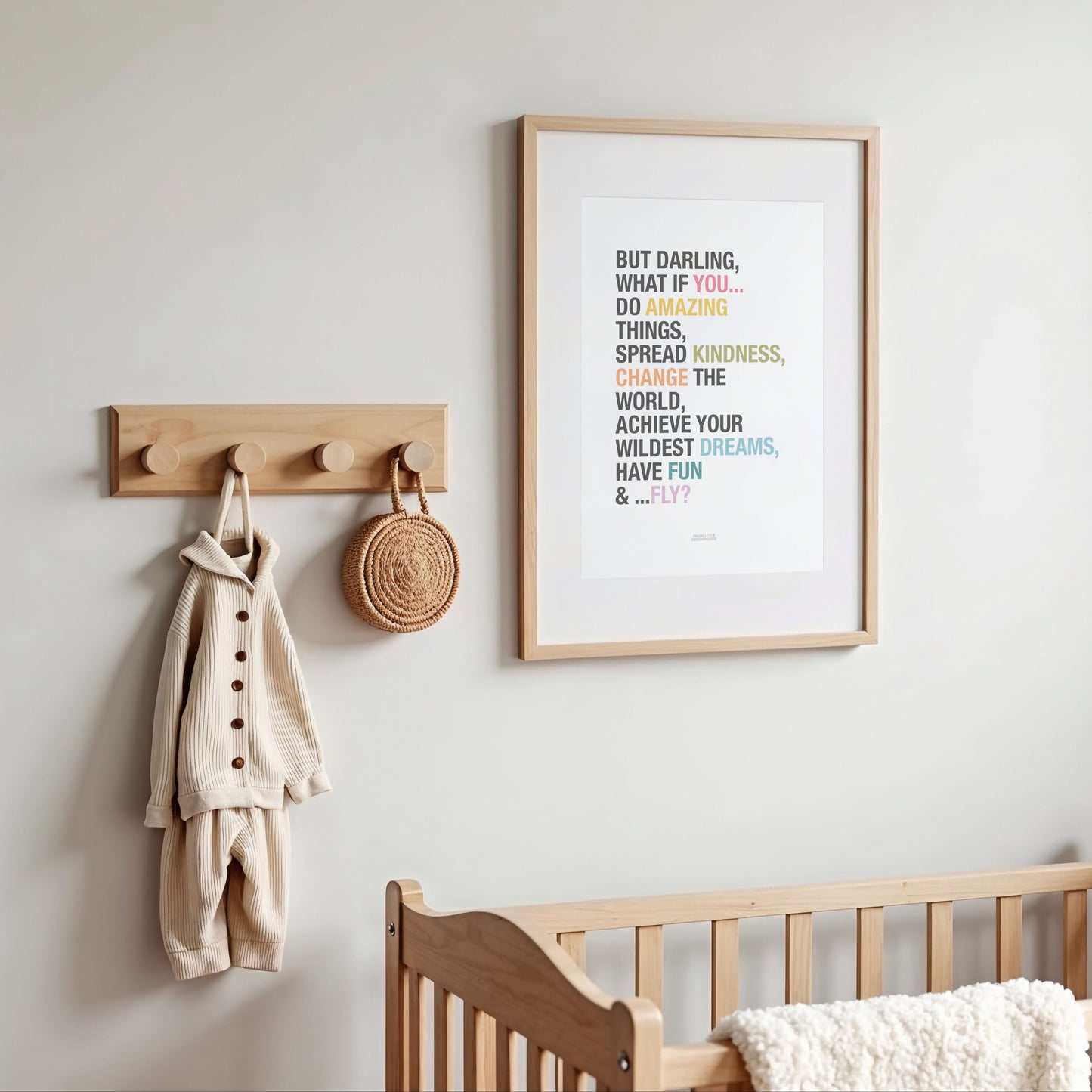 But What if You Fly Girl's Positive Affirmations Print