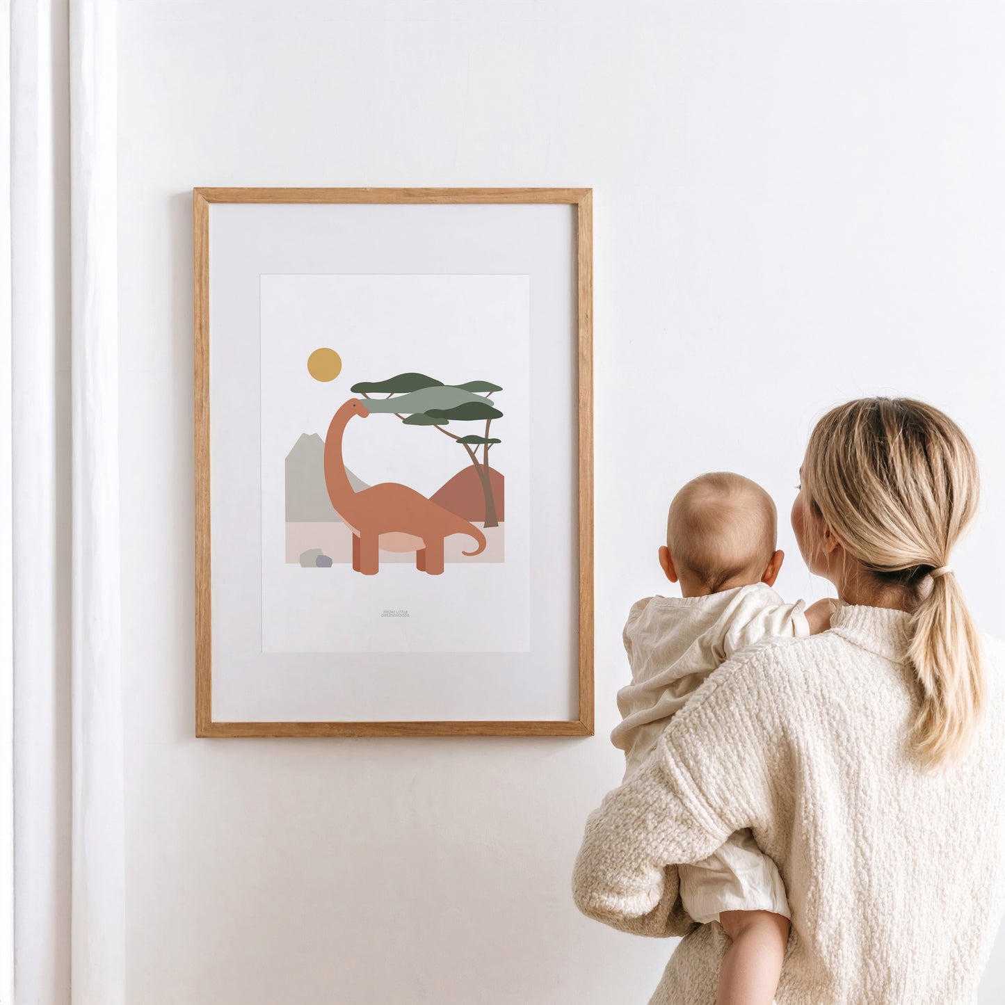 READY TO POST - A4 Diplodocus Print