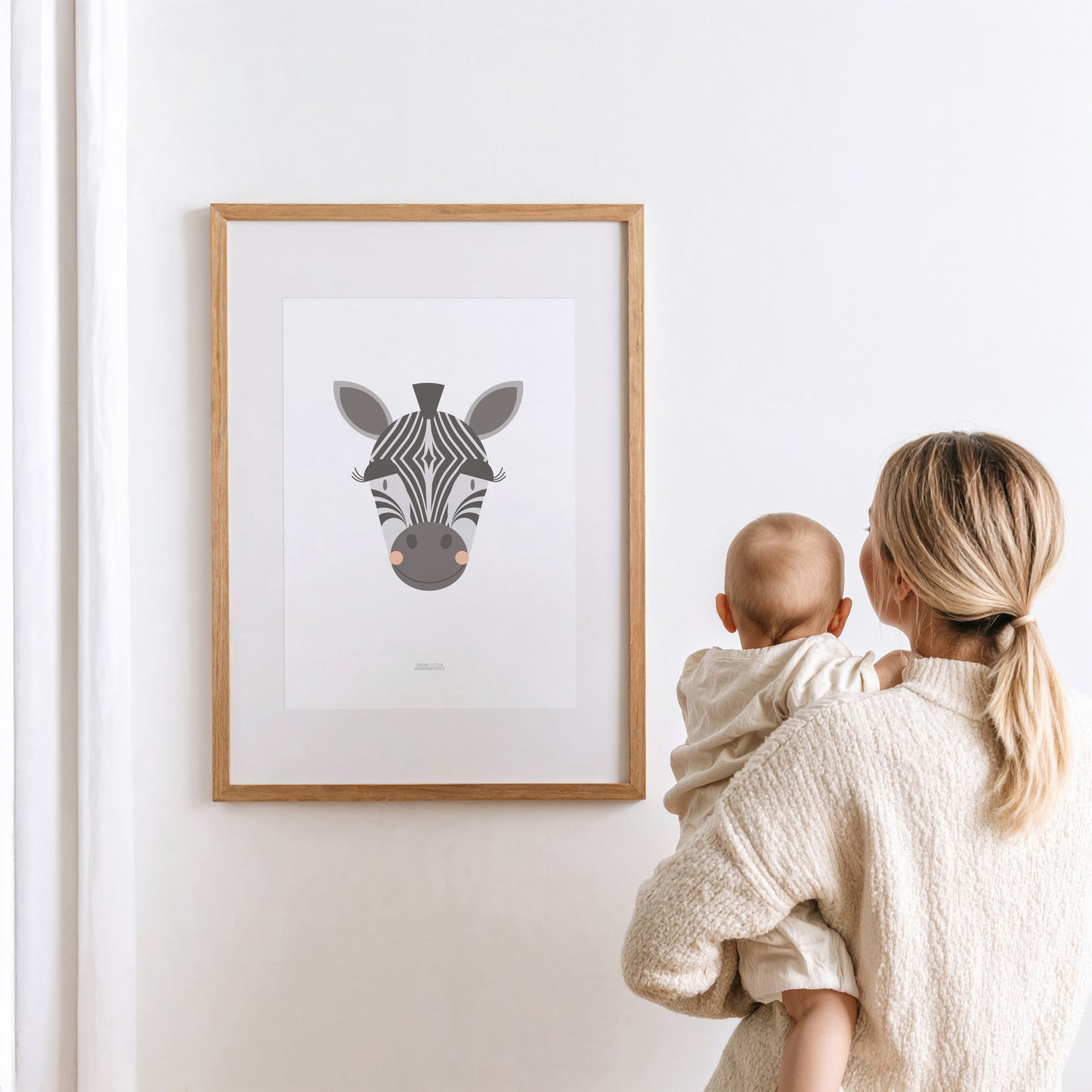 READY TO POST - A4 Zebra Print