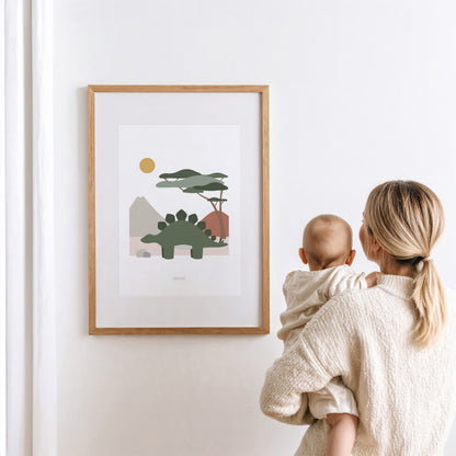READY TO POST - A4 Stegosaurus Print