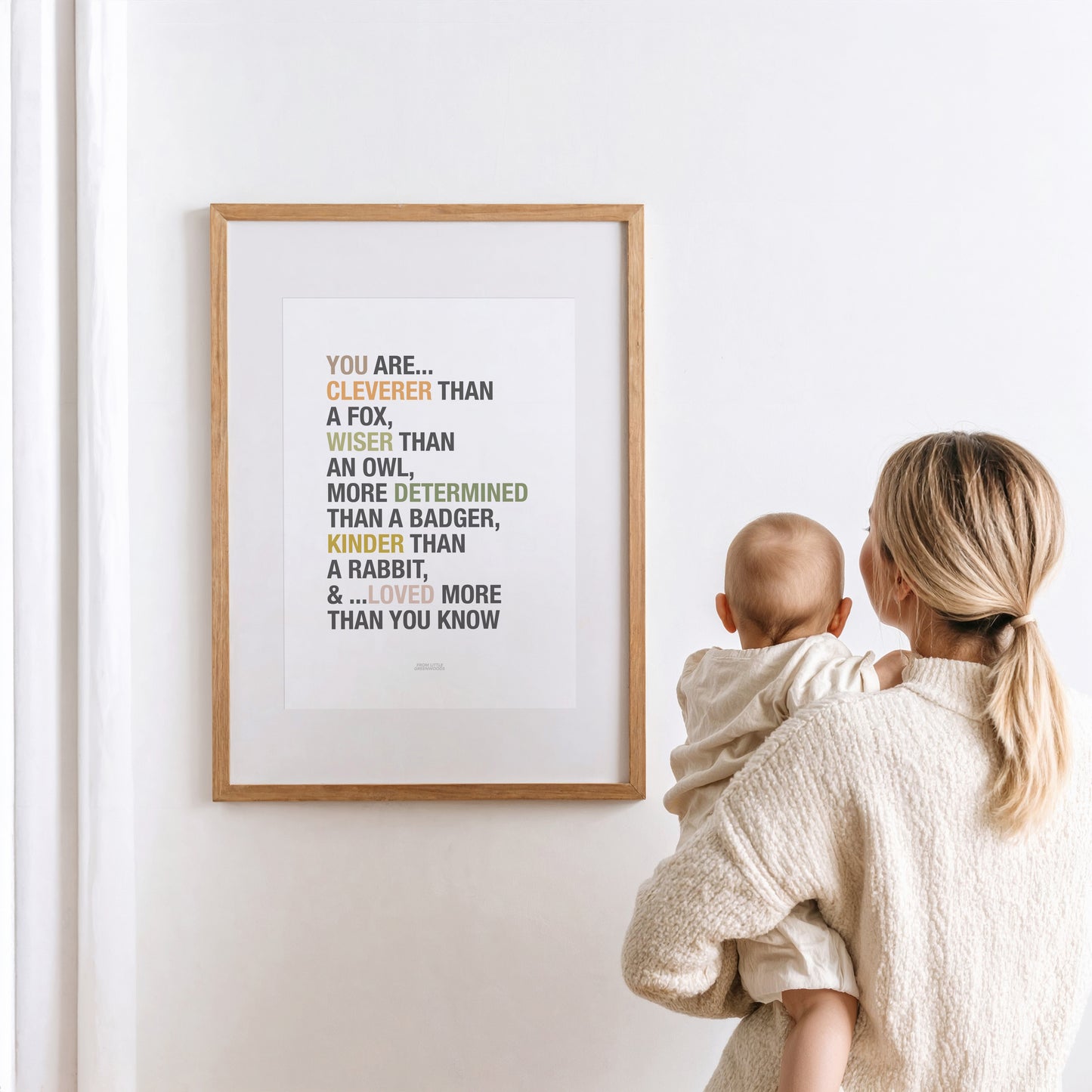 READY TO POST - A4 Woodland Affirmations Print