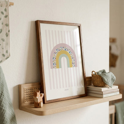 READY TO POST - A4 Girl's Rainbow Print
