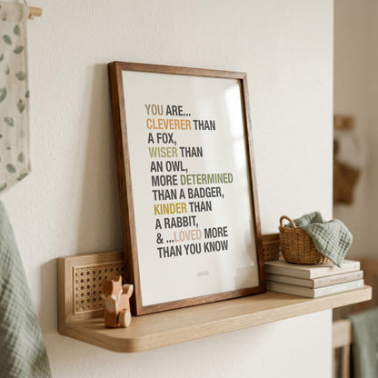 READY TO POST - A4 Woodland Affirmations Print
