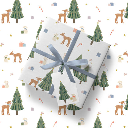 Winter Woodland Christmas Gift Tag