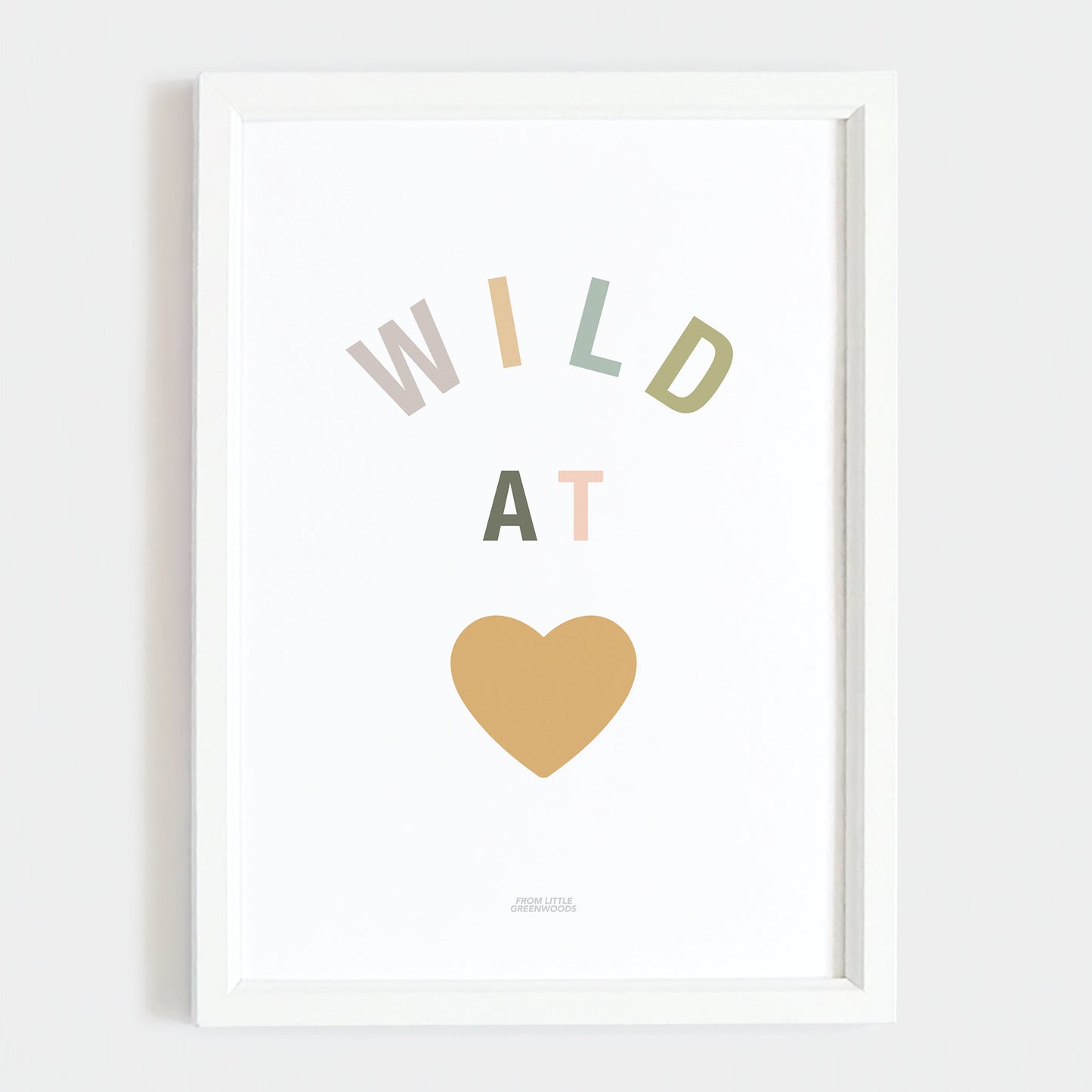 Wild at Heart Safari Print - Light Green