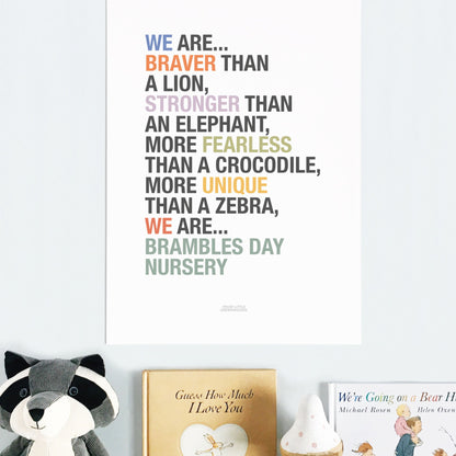 Personalised Classroom Affirmation Poster & Teacher End of Year Gift