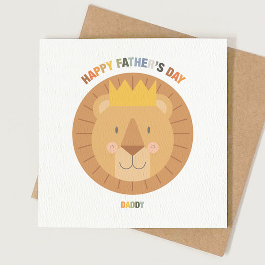 Personalised Lion Father's Day Card